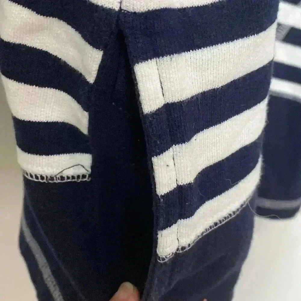 New Look cotton blue & white casual knit jacket
